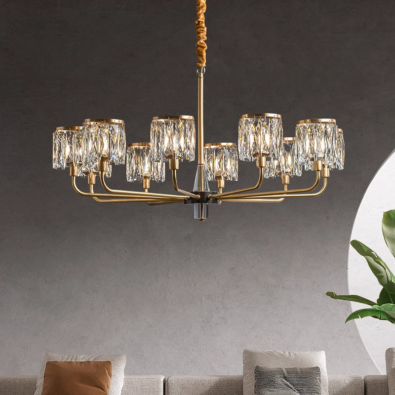 Modern Farmhouse Crystal Chandelier
