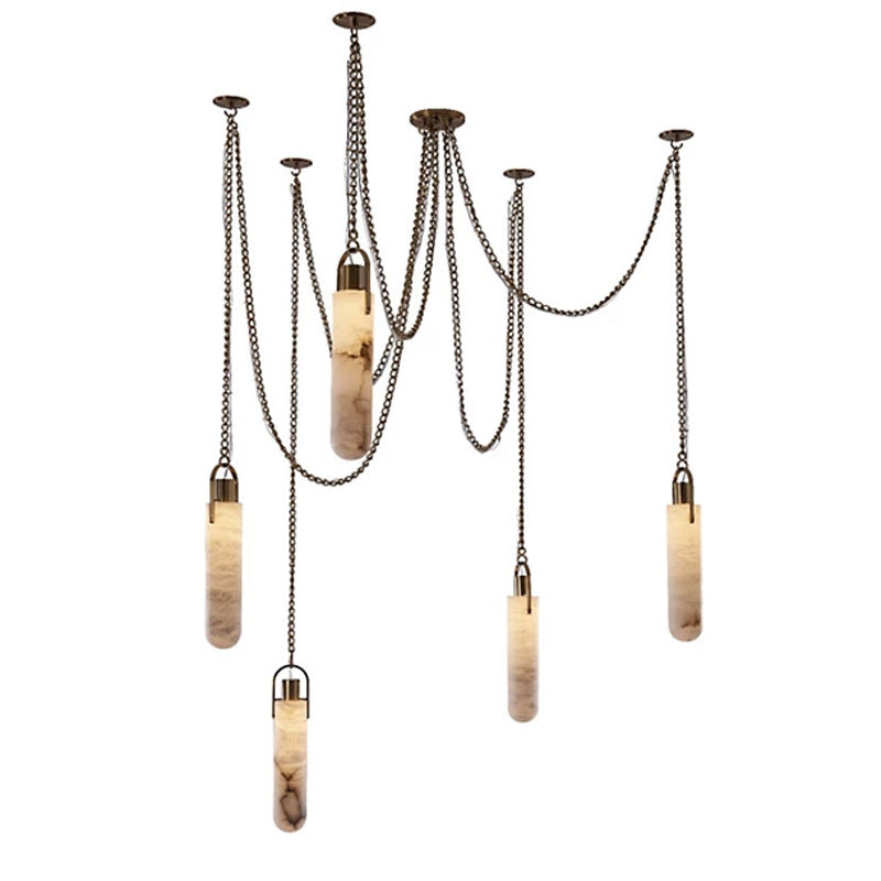 Alabaster Chandelier for Kitchen Island