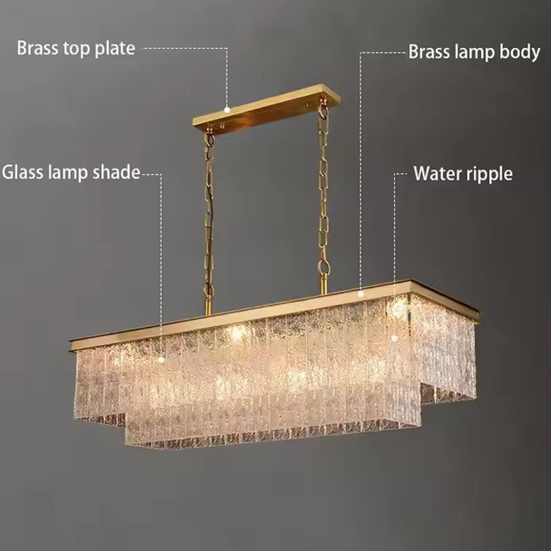 Modern Luxury Post Crystal Chandelier