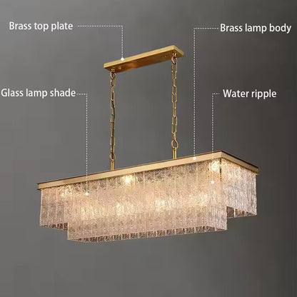 Modern Luxury Post Crystal Chandelier