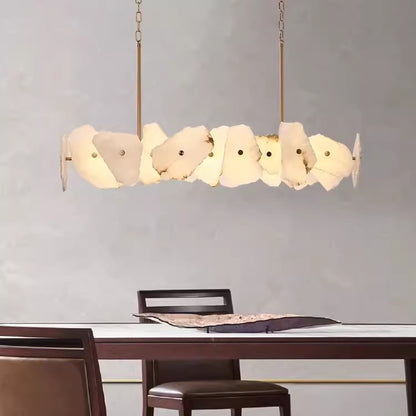 Natural Alabaster Pendant Light for Dining Room
