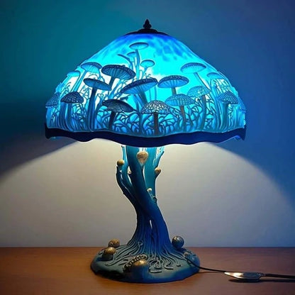 Boho Resin Mushroom Table Lamp