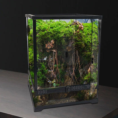 Rainforest Glass Terrarium Reptile Breeding Tank
