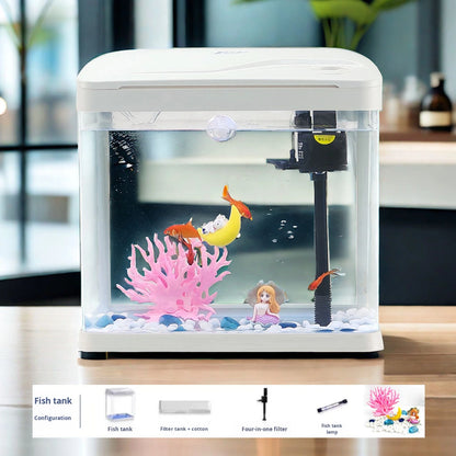Small Rectangular Glass Goldfish & Turtle Tank