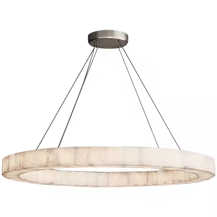 Natural Alabaster Bubble Ceiling Light Fixture