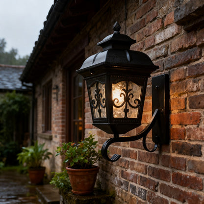 Customizable Black Stainless Steel Outdoor Wall Light