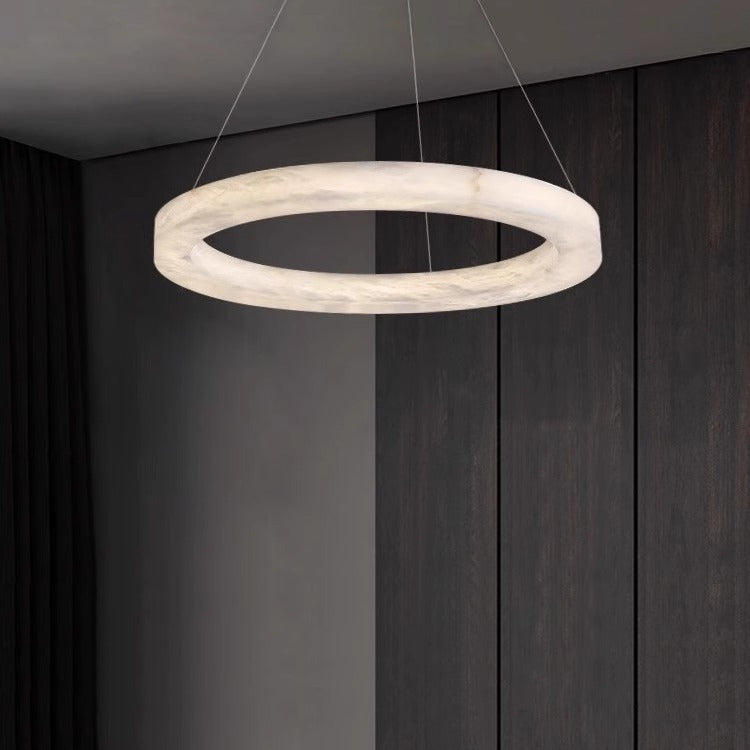 Small Alabaster Chandelier for Living Room