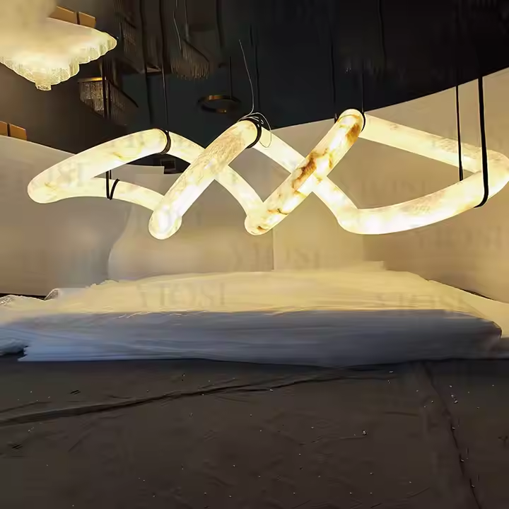Handcrafted Alabaster Chandelier Home Decor
