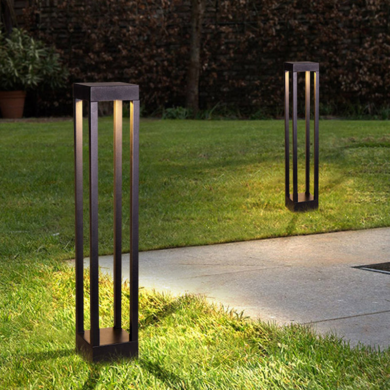 Modern Square LED Bollard Light for Garden
