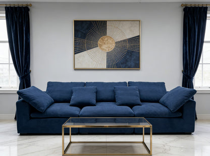 Navy Blue Modular Sectional Sofa