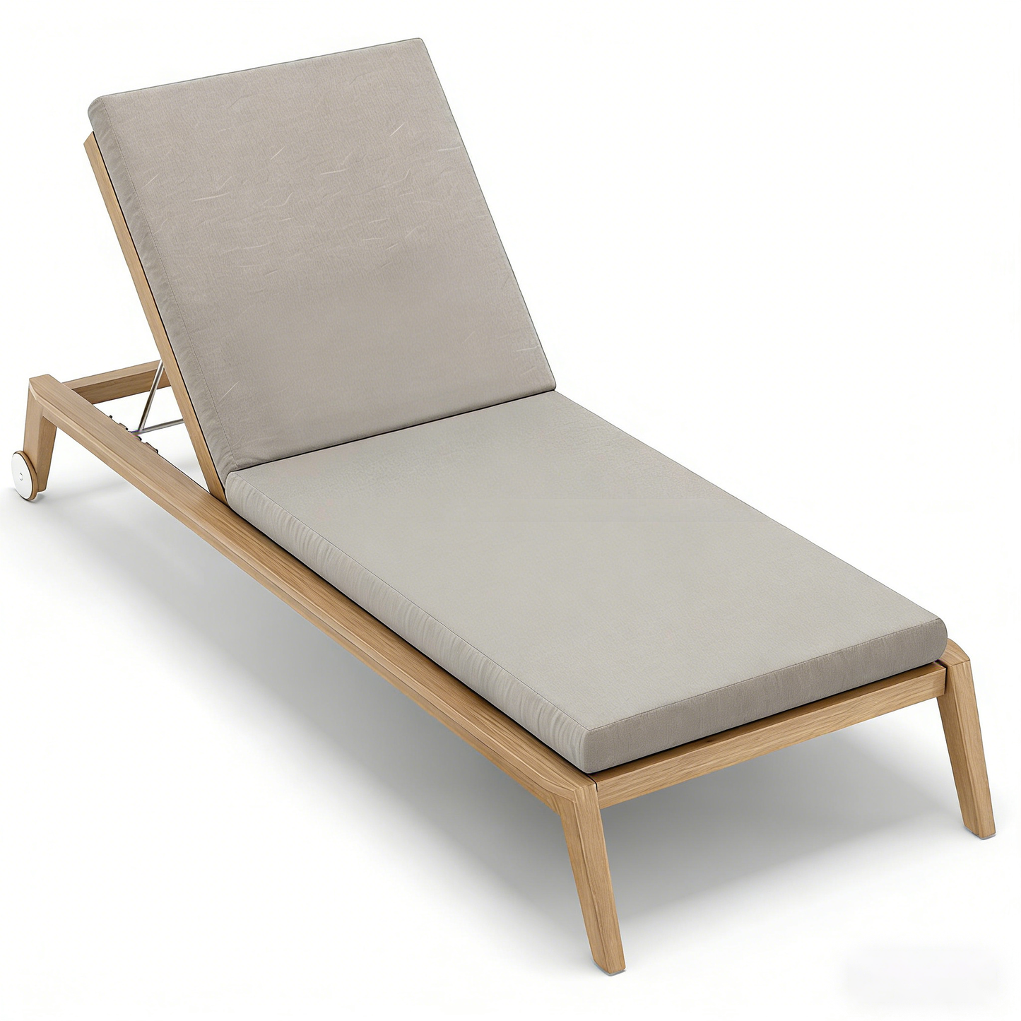 Teak Outdoor Adjustable Lounge Chair