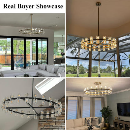 Villa Hotel Wine Glass Chandelier