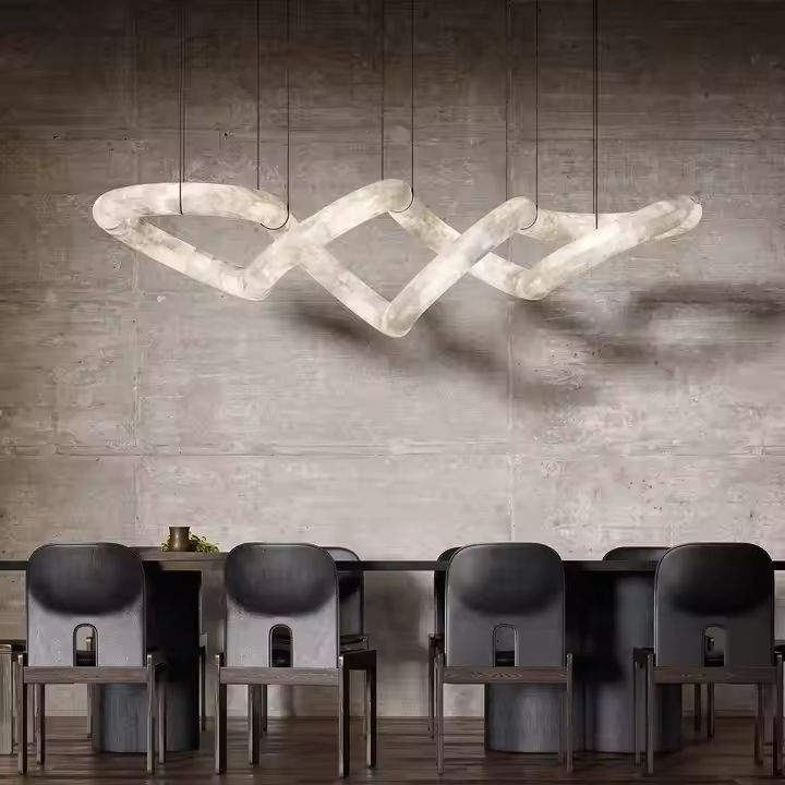 Classic Alabaster Chandelier for Entryway