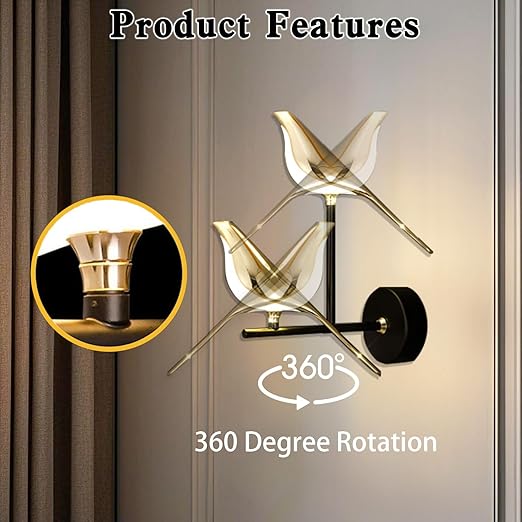 Nordic Retro Copper LED Wall Lamp