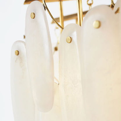 Vintage Style Alabaster Chandelier for Dining Table