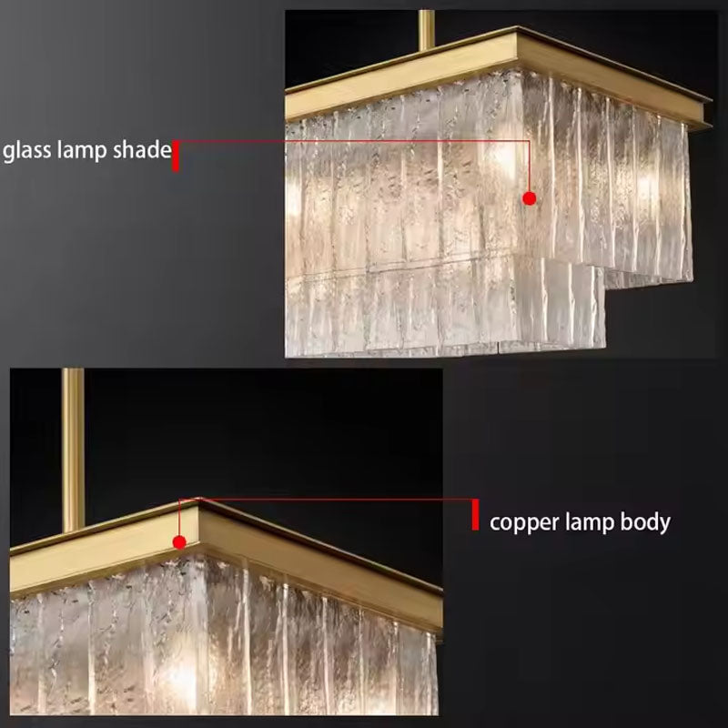 Modern Luxury Post Crystal Chandelier