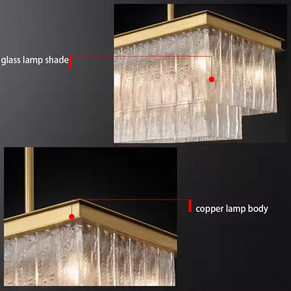 Modern Luxury Post Crystal Chandelier