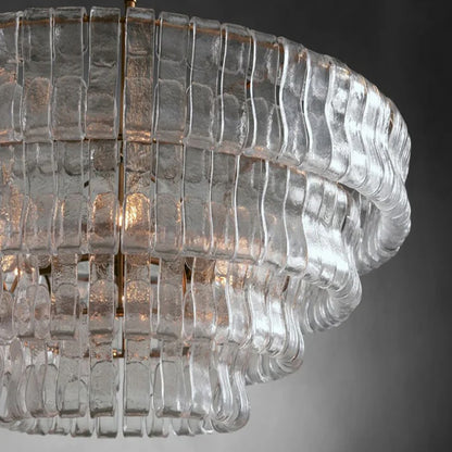 Custom Round Art Glass Pendant Chandelier