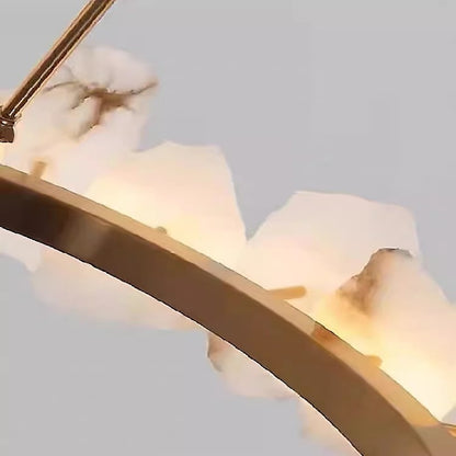 Natural Alabaster Pendant Light for Dining Room