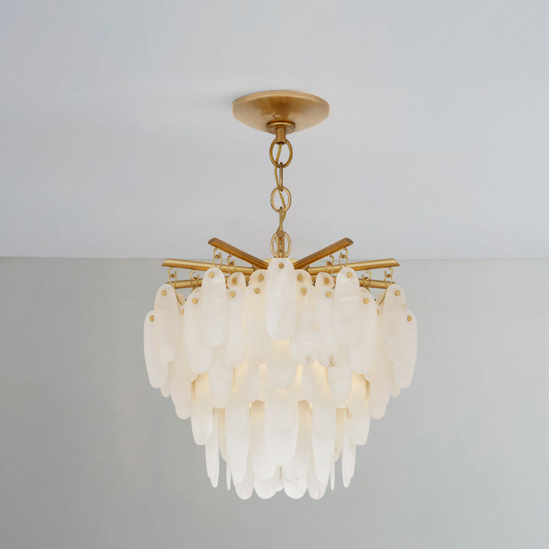 Natural Alabaster Chandelier for Dining Room