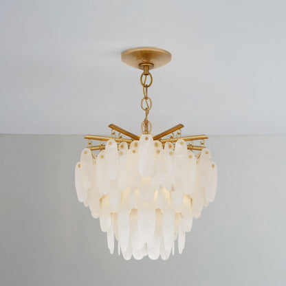Natural Alabaster Chandelier for Dining Room