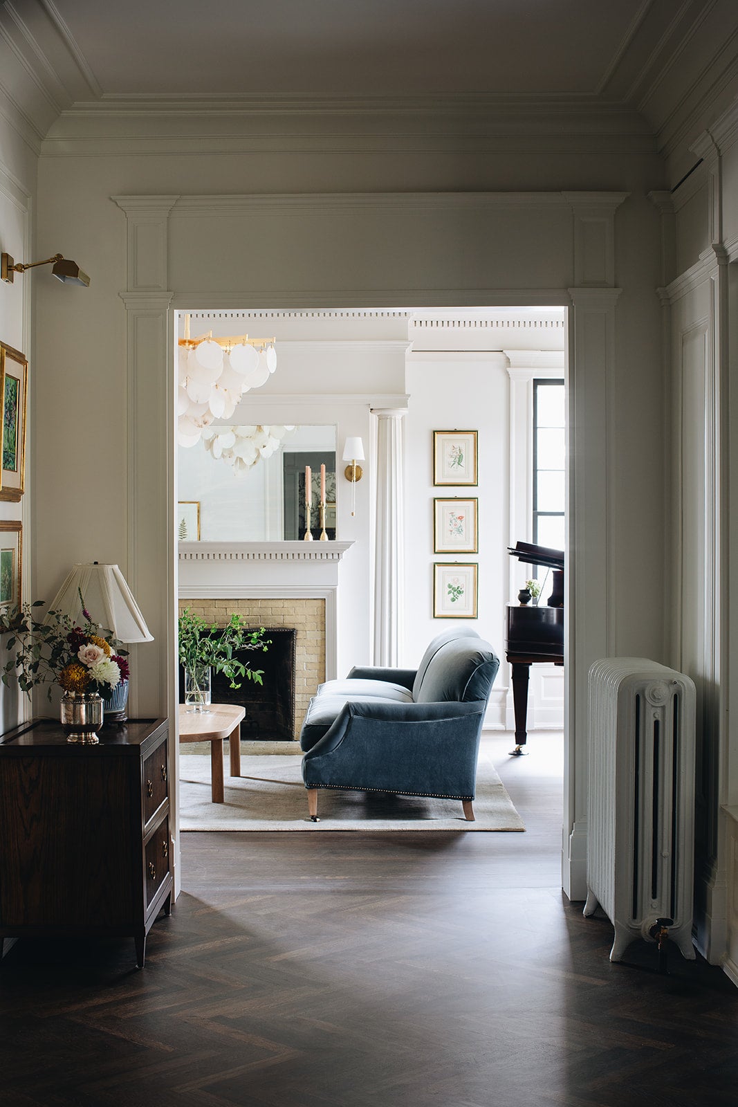 Handcrafted Alabaster Chandelier for Entryway