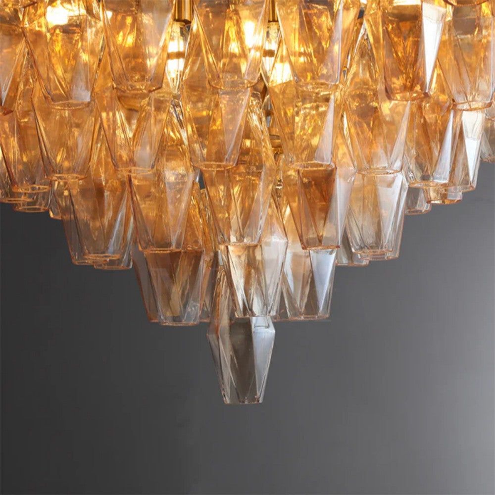 Living Room Luxury Smoke Glass Chandelier