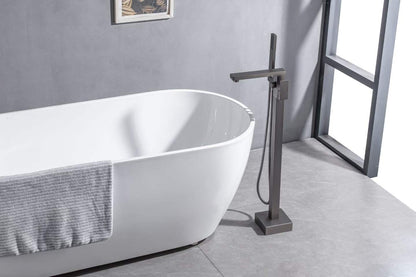 Gunmetal Gray Floor-mounted Bathtub Faucet 61001-1