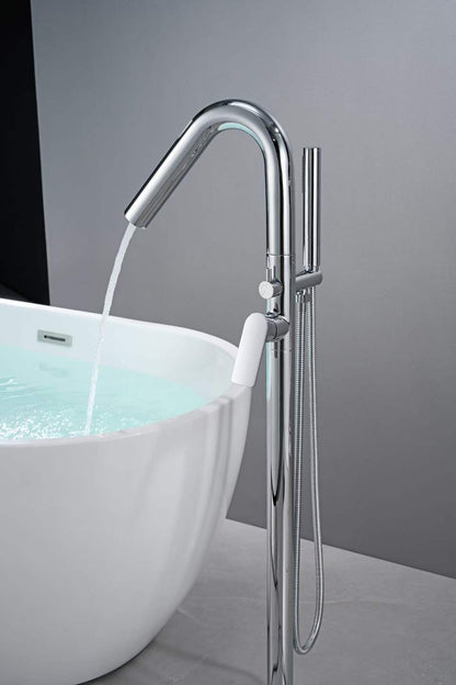 Elegant Polished Chrome Practical Bathtub Basin Faucet 61011-9
