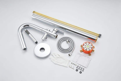 Elegant Polished Chrome Practical Bathtub Basin Faucet 61011-9