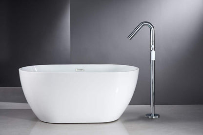 Elegant Polished Chrome Practical Bathtub Basin Faucet 61011-9