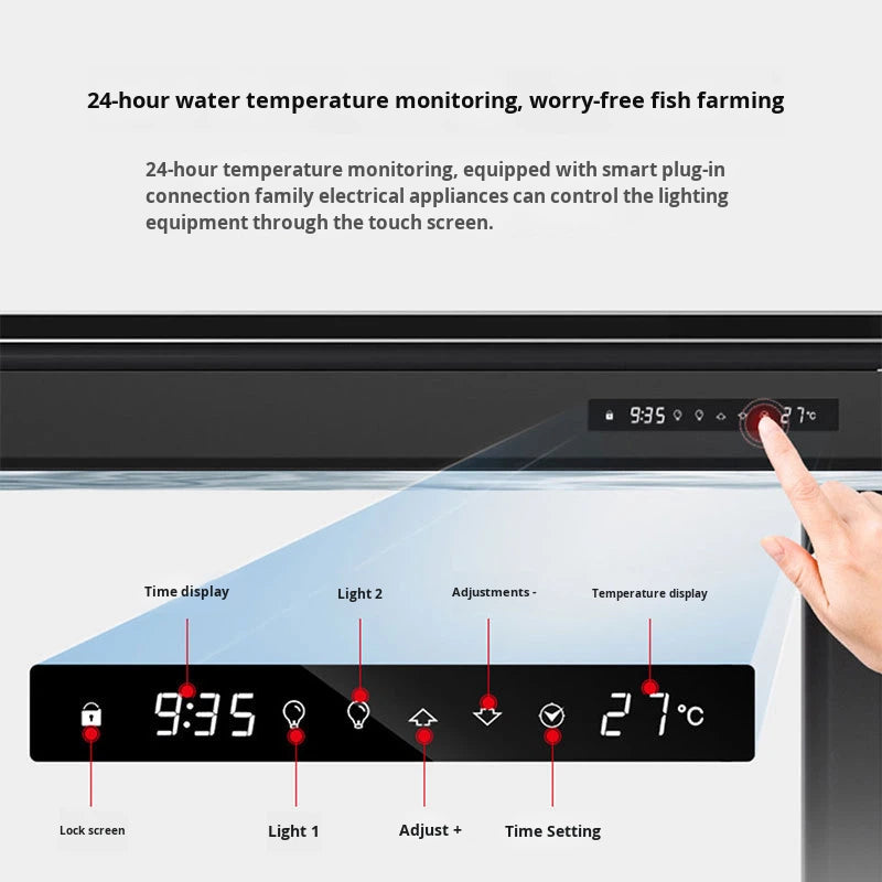 Smart Aluminum Alloy Ultra-Clear Aquarium