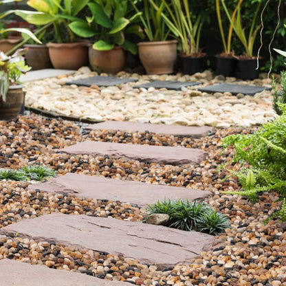 Polished Natural Mixed Pebbles Landscaping Stones