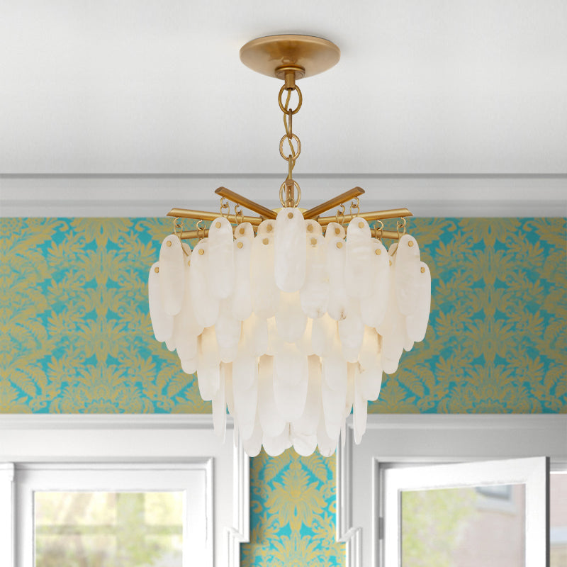 Natural Alabaster Chandelier for Dining Room