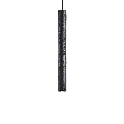 Black Stone & Travertine LED Hanging Light - American Decor for Restaurant/Desk/Bedside