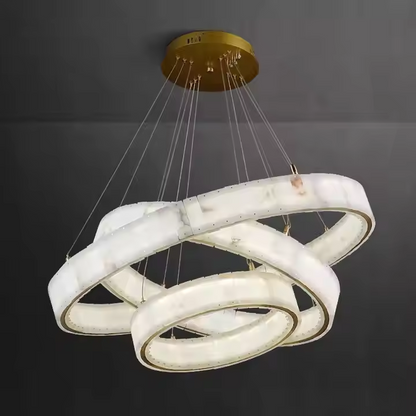 Natural Alabaster Bubble Ceiling Light Fixture