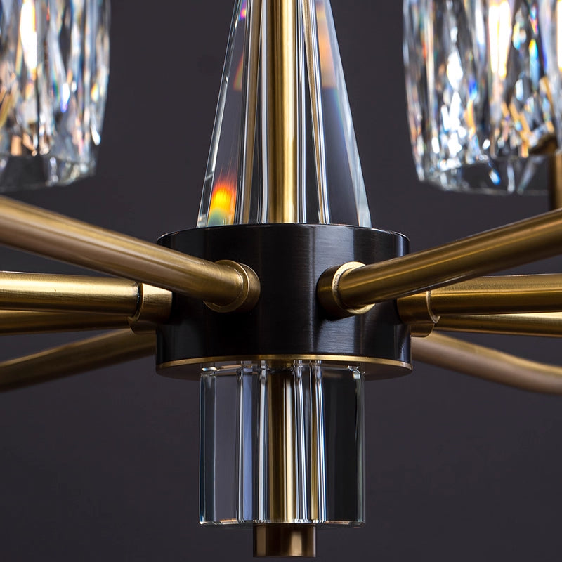 Modern Farmhouse Crystal Chandelier