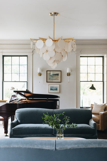 Handcrafted Alabaster Chandelier for Entryway