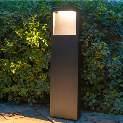 Minimalist Square LED Bollard Light for Garden