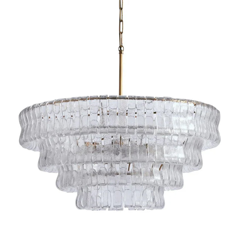 Custom Round Art Glass Pendant Chandelier