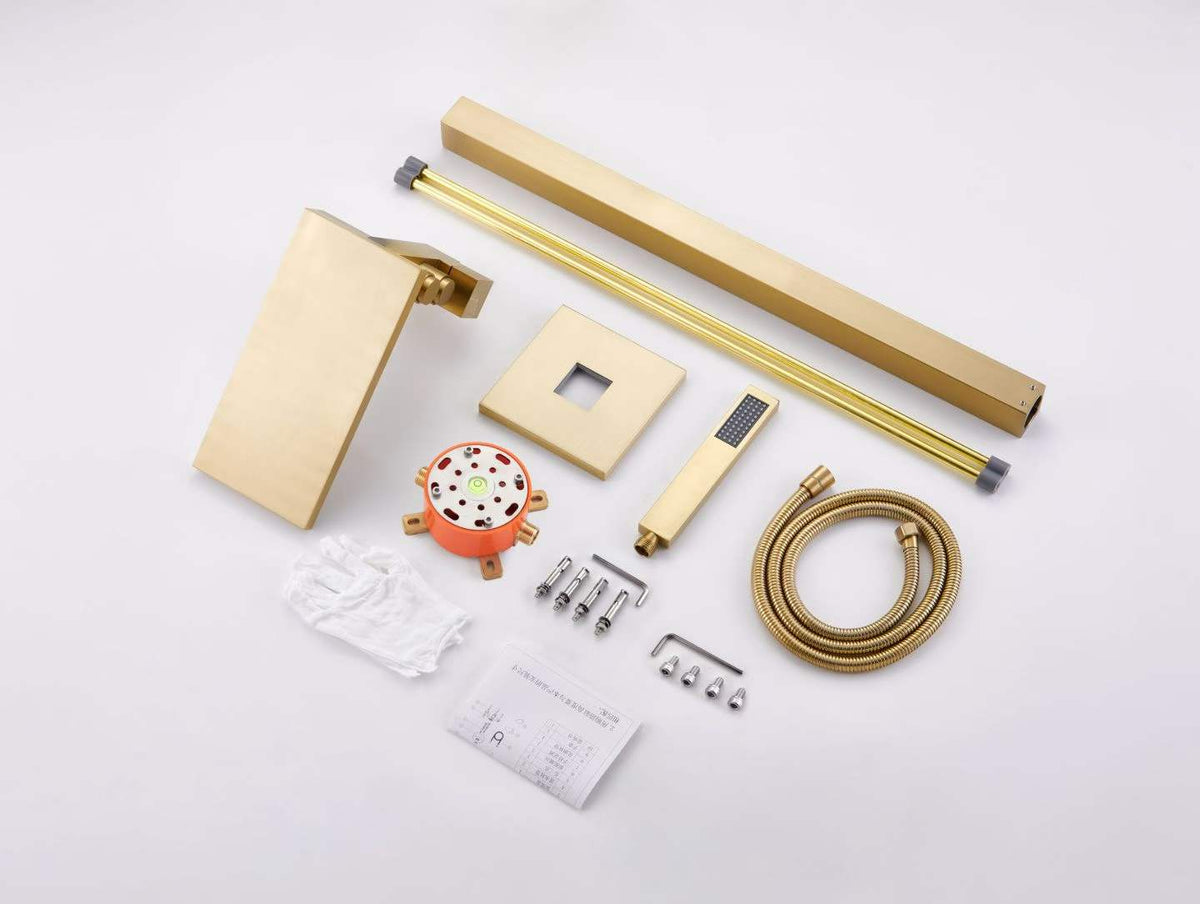 Premium Brushed Gold Sleek Bathtub Faucet 71002-G