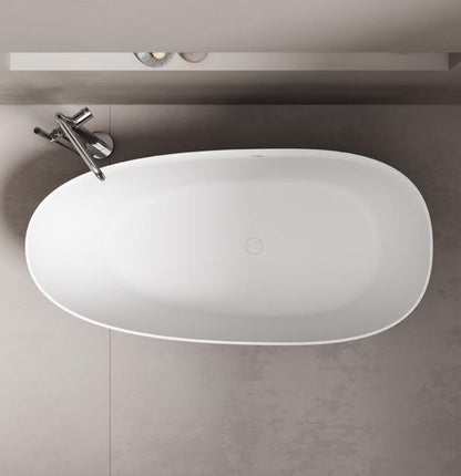 Thin Edged Acrylic Artificial Stone Bathtub