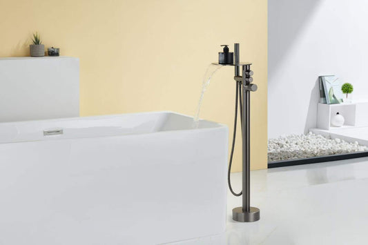 Disc Knob Floor-mounted Bathtub Faucet 81008