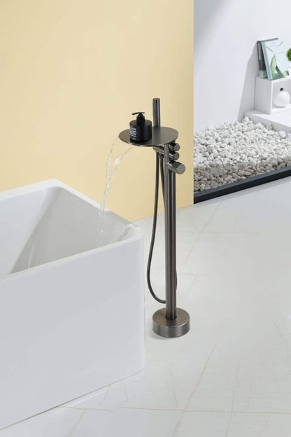 Disc Knob Floor-mounted Bathtub Faucet 81008