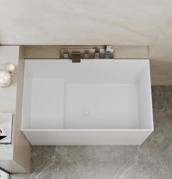 Embedded Artificial Stone Bathtub