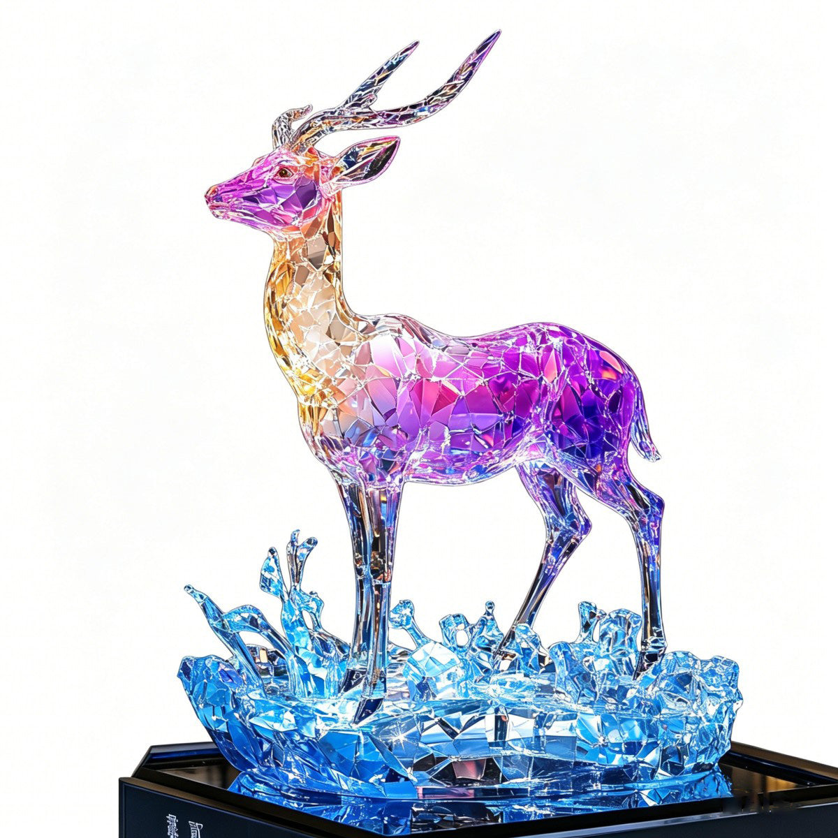Colorful Crystal Deer Sculpture JS007