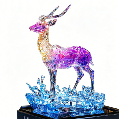 Colorful Crystal Deer Sculpture JS007