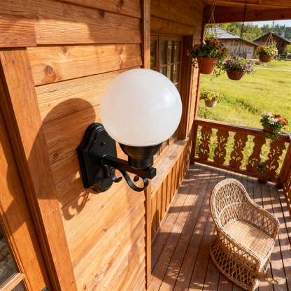 Classic Black Iron Outdoor Wall Light, Custom Sizes & Stylesizable