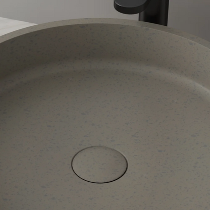 Circular Container Countertop Cement Basin