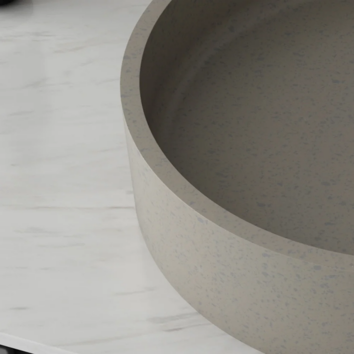 Circular Container Countertop Cement Basin